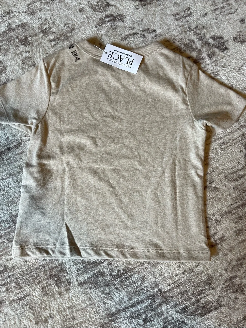 Toddler Dino Birthday Tee - Neutral with Bright Dino Print